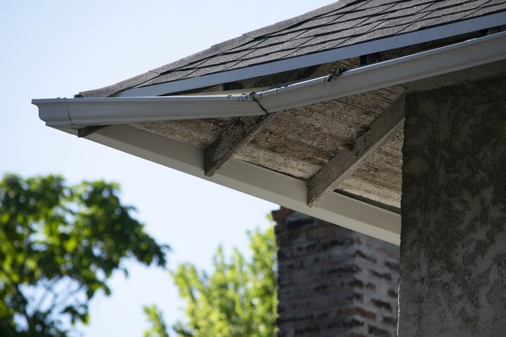 damaged gutter due to neglect